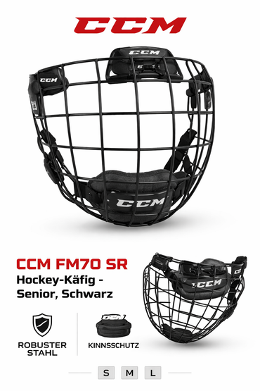 CCM Gitter für Eishockeyhelm HF Cage schwarz senior S-L