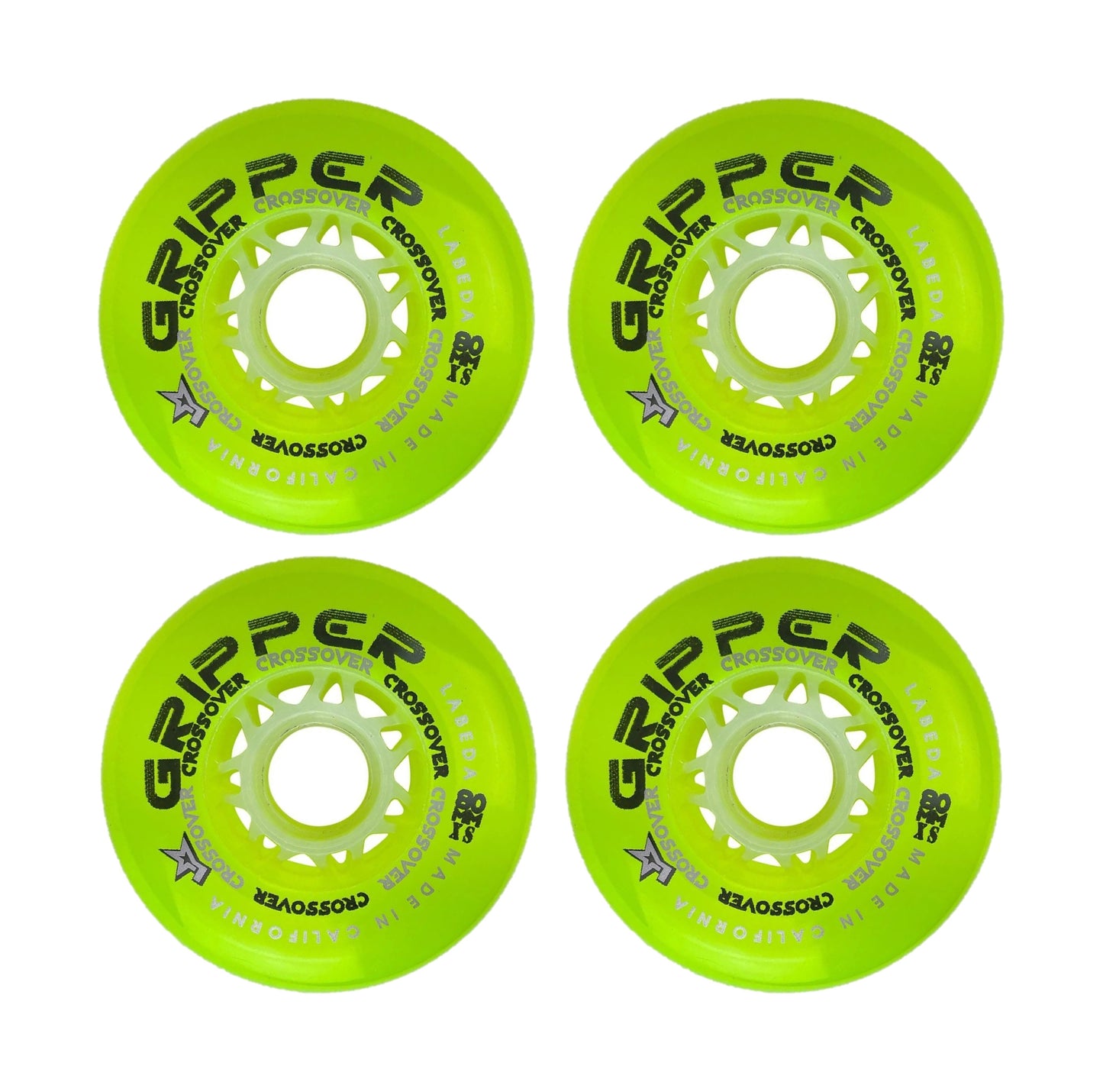 4X Inliner Rollen LABEDA INLINE ROLLE GRIPPER 4ER SET X-SOFT 76-80mm