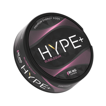 HYPE+ Bubblegum Energy Pouches - Nikotinfreie Bubblegum Pouches