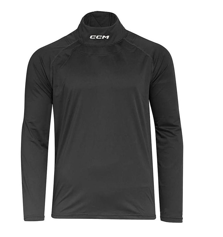 CCM Kompression-Oberteil mit Halsschutz und Nackenschutz neck guard S-XXL