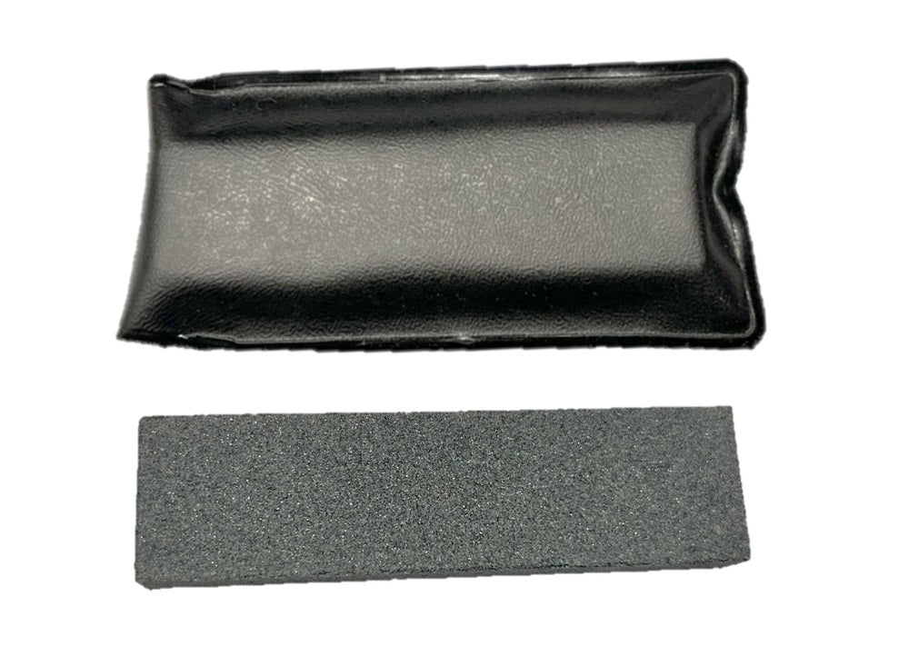 Skate Stone mit Hülle, Abziehstein Schlittschuh Kufen