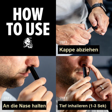 Zone Nasen Inhalator mit ätherischen Ölen für Sport und Entspannung