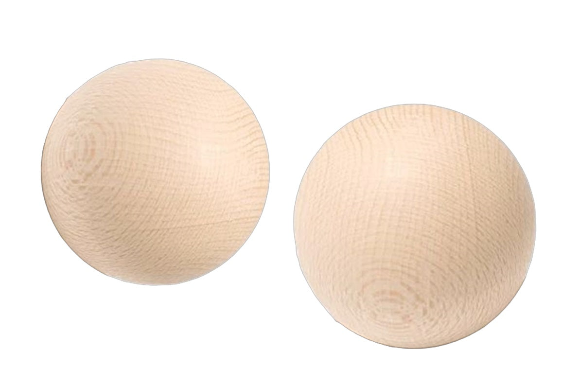 2er-Set 30 mm Holzkugeln MINI für Office Eishockeytraining