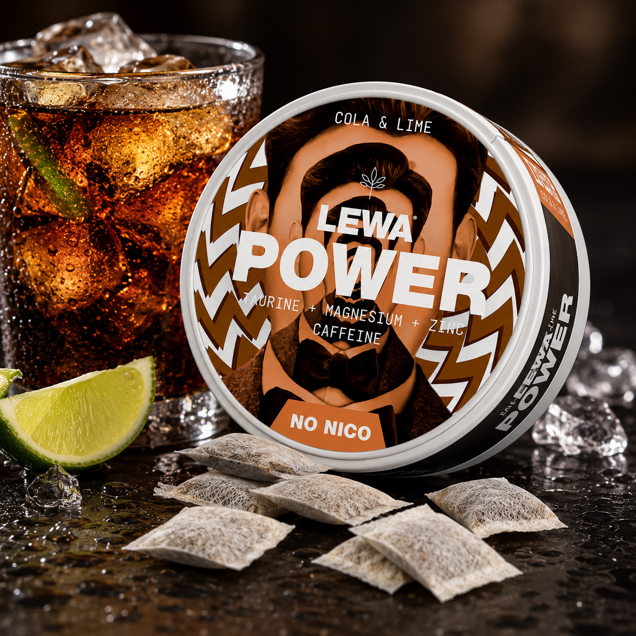 LEWA Power Cola & Lime kaufen – Nikotinfreie Energy Pouches