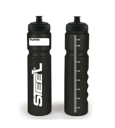 Trinkflasche Steel Silver-Save f. Eishockey kurzer Halm 1l