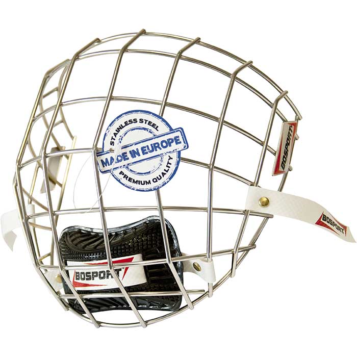Bosport Gitter Eishockeyhelm UNI Stainless youth/junior