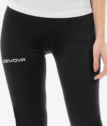 Pantalone fondo intimo corto Hockey Elastico Givova unisex nero