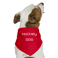 Hunde-Bandana Hockey DOG, Hunde Bekleidung Halstuch - Rot