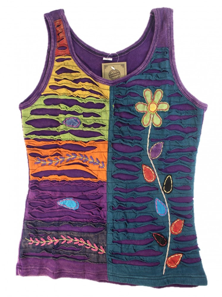 Tank Top Cultbagz Hippie style 208 S-L lila