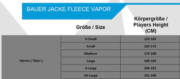 BAUER PILE 1/4 ZIP TOP VAPOR - NERO - SR