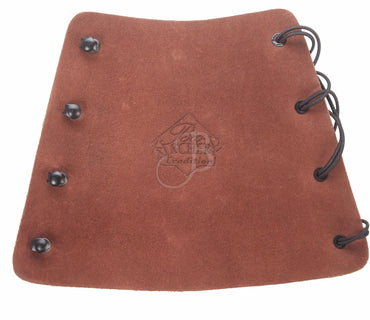 Armguard tradition for archery, suede 18x23 cm Bignami Italy