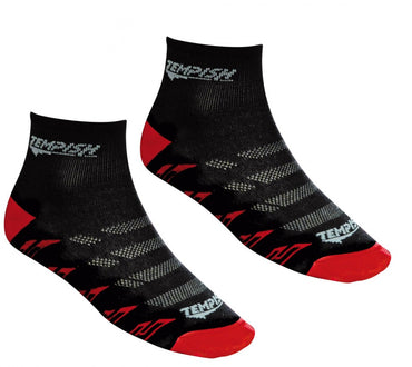 2 pairs of Tempish BIKE sports socks, jogging, bike, skating socks black 34-48