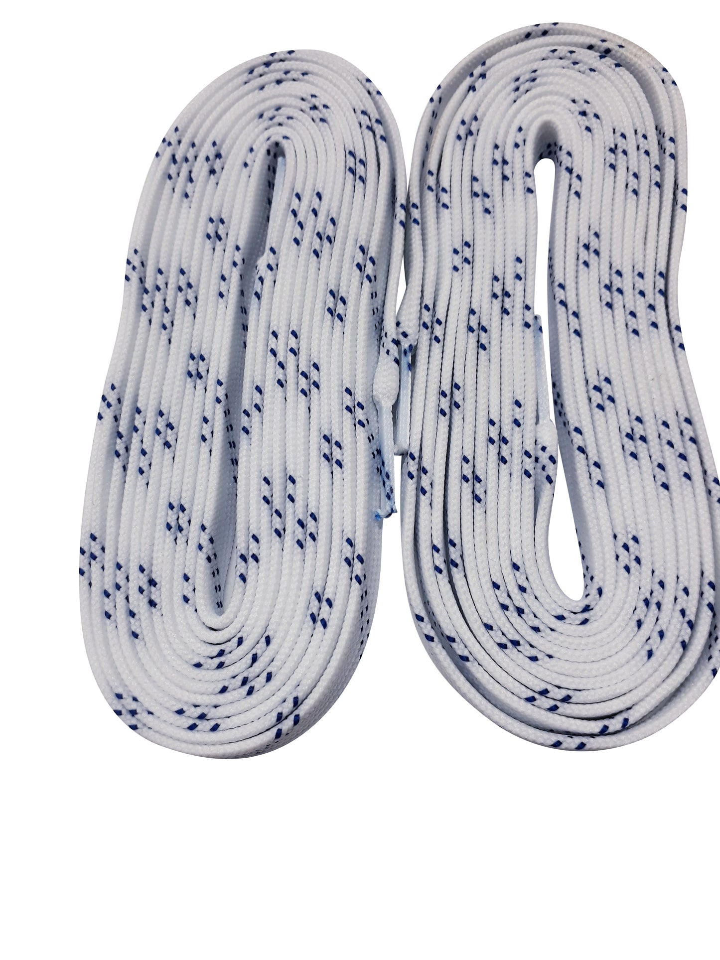 Lacci hockey cerati bianco/blu 84-130" HTX3
