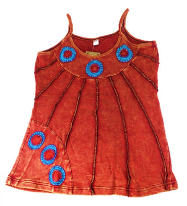 Hippie Goa Tank Top Baumwolle cultbagz rot S-L