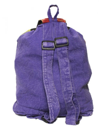 Hippie Rucksack stone washed, cultbagz flower 03