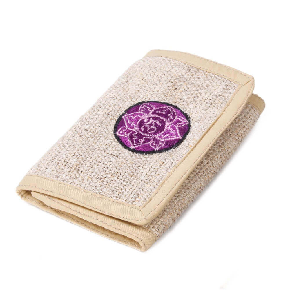 Black Hemp Wallet Cultbagz Geldbörse beige