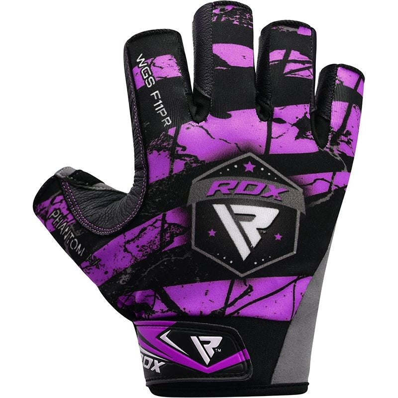 RDX F11 Bobybuilding Gym Handschuhe Sumblimation Purple S-L