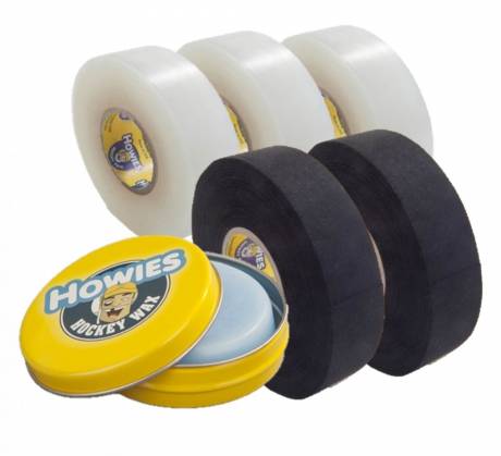 Howies 3 Rolls Clear, 2 Rolls Black, 1 Tin Wax