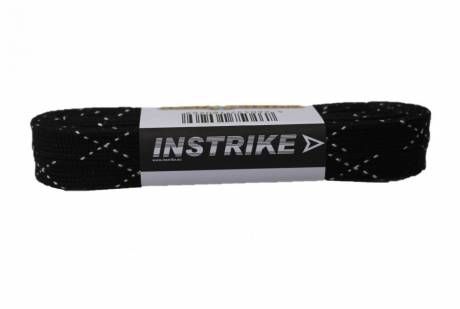 Instrike Schnürsenkel gewachst f. Hockey, Eishockey 244-330cm schwarz