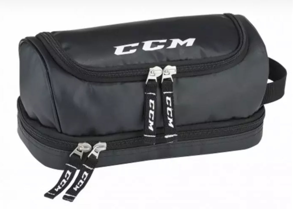 CCM Toiletten- und Kulturbeutel Schwarz Zubehörtasche Eishockey 11"