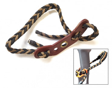 Bogenschlinge OMP one für Bogensport, Leder mit Anschraubmöglichkeit