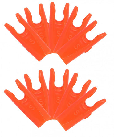 10X Avalon Pin Nocks, small slot, orange
