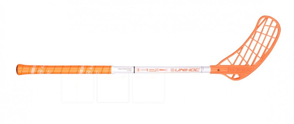 Floorballschläger EPIC Youngster 60cm NEON weiss/organge