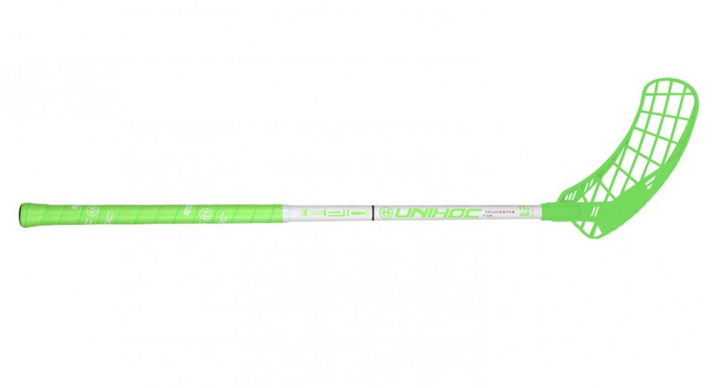 Floorball stick junior Youngster 36 neon green/white 70cm