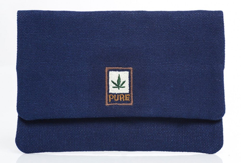 Tabakbeutel aus Hanf - Baumwolle Pure HF Serie blau