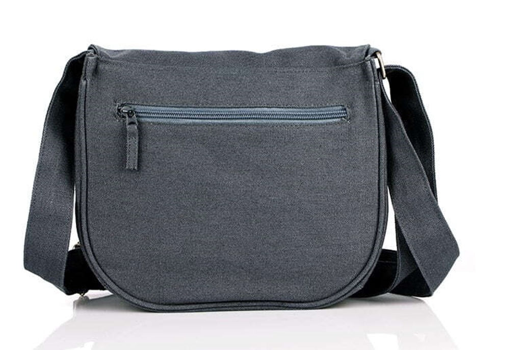 Schultertasche Pure Hemp aus Hanf/Baumwolle grau