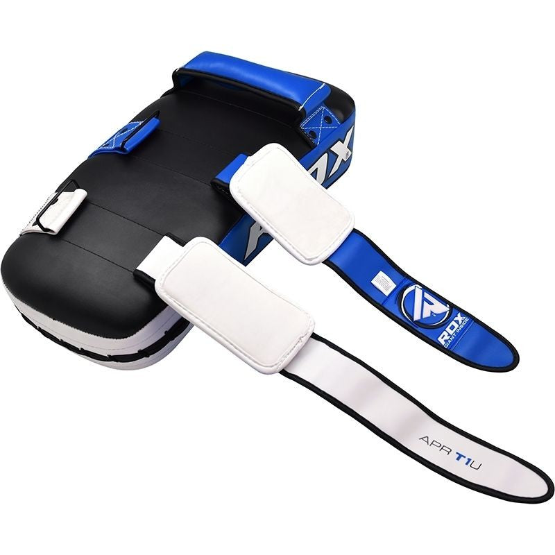 RDX T1 Curved Thai Kick pad Schlagpolster Kampfsport Unterarm blau