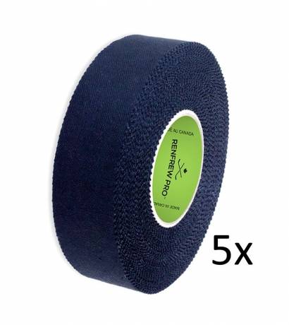 5x Renfrew Pro racket tape 24mm x 45m black