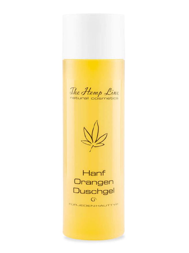 vegan shower gel hemp - orange 200ml natural care