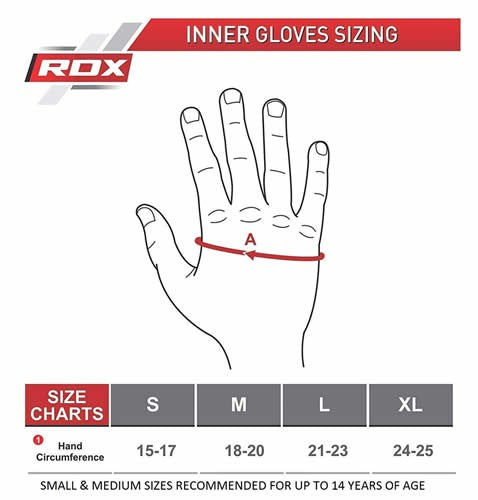 RDX Grappling Handschuh Gel X6 rot S-XL