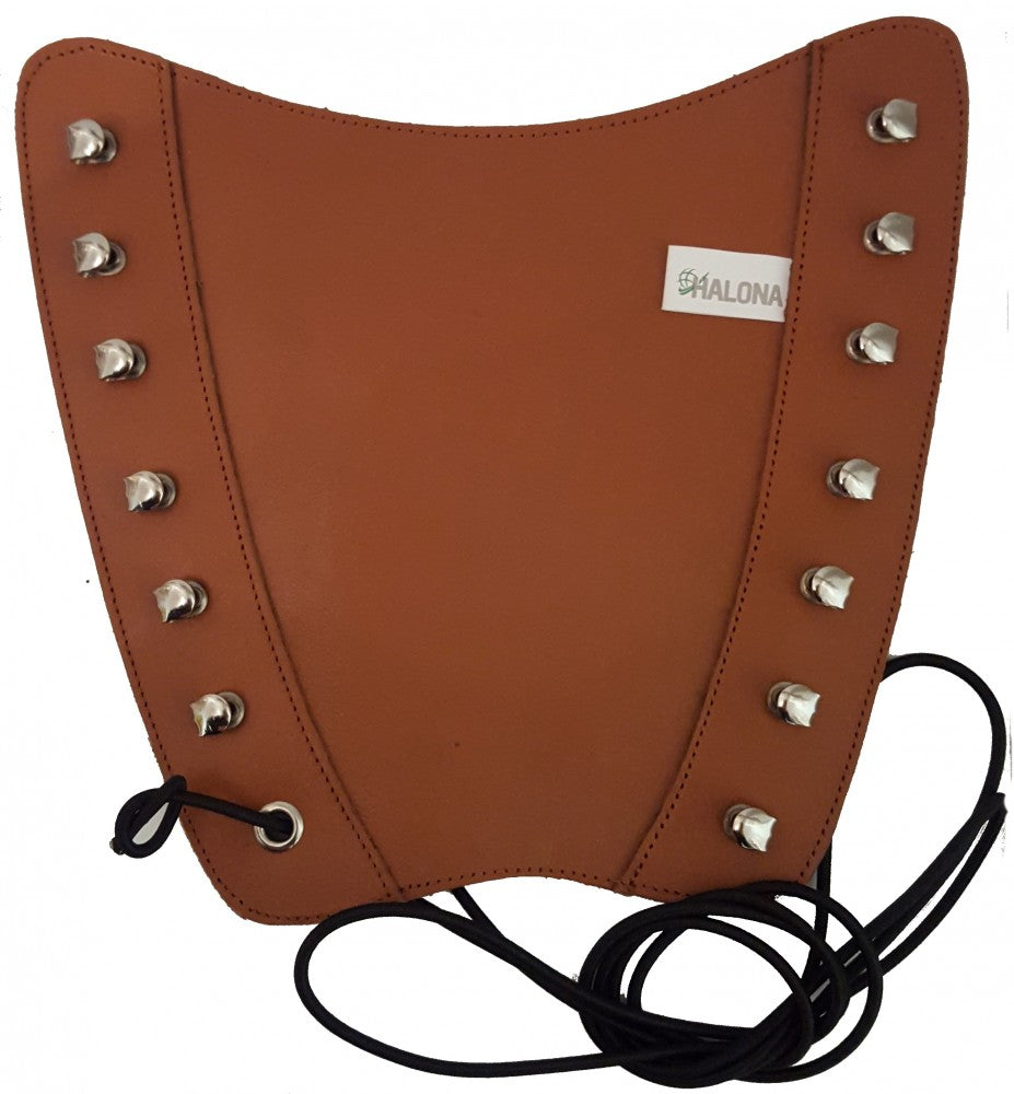 Armschutz traditionell black.bulls f. Bogensport 23x18 cm aus Leder