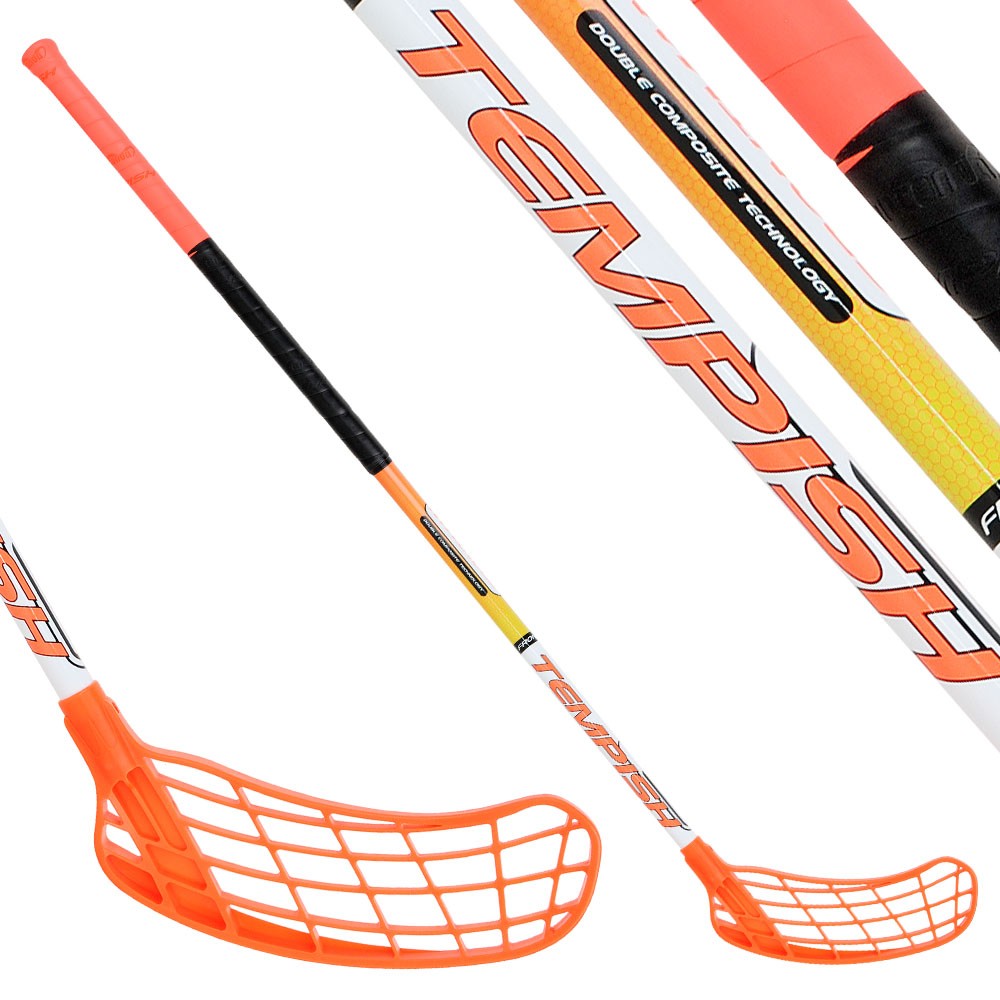Floorballschläger Frontman zertifiziert, Unihockey Carbon Glasfaser 90-102 cm