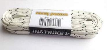 Instrike Schnürsenkel gewachst f. Hockey, Eishockey 244-330cm weis