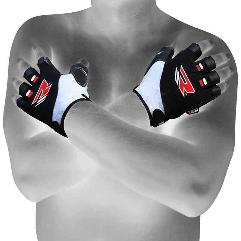 RDX Gym Fitness Handschuhe Amara weiß/schwarz S-XL