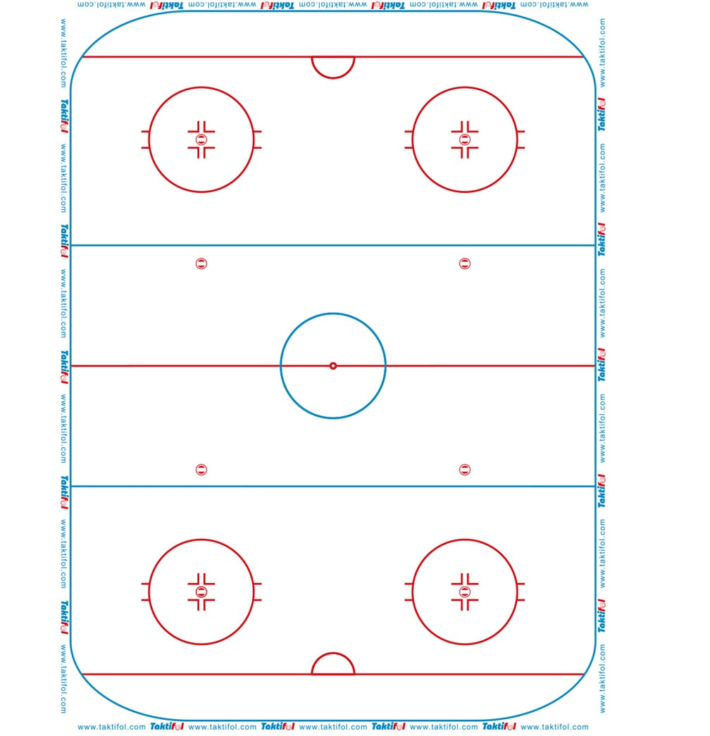Taktifol Eishockey Trainerboard Taktiktafel Folie 25 St. auf Rolle