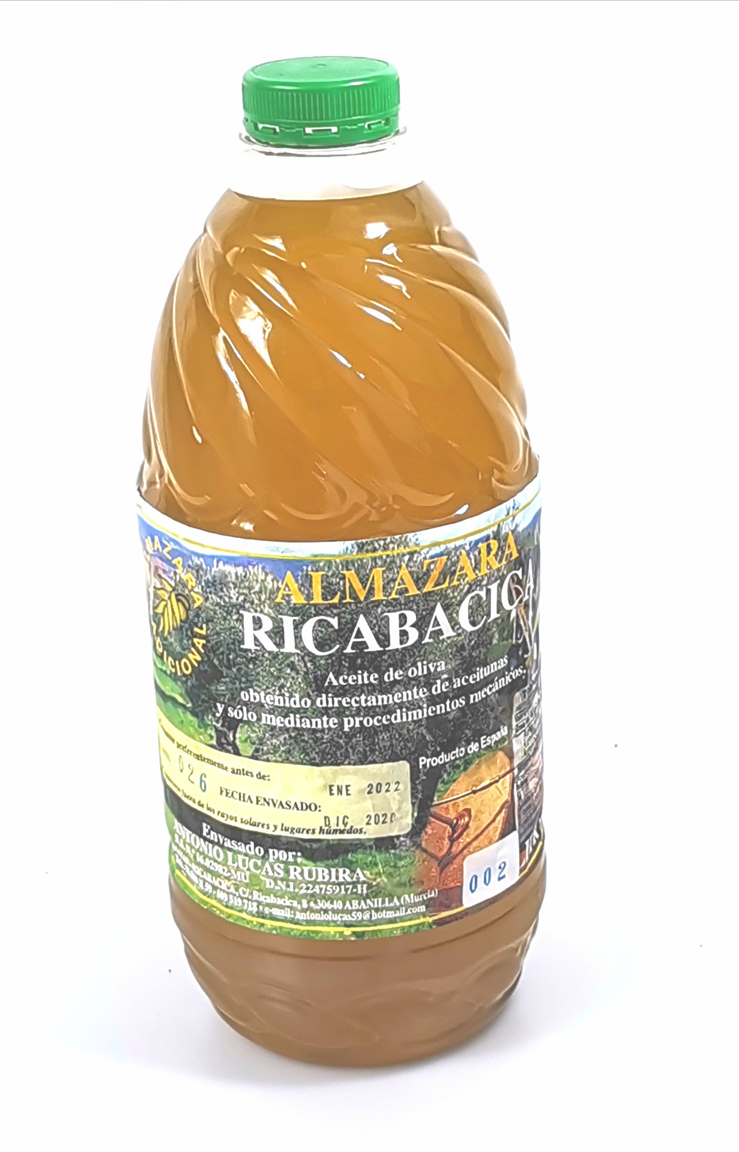 Olivenöl nativ aus Spanien - 2 Liter Karaffe in Handarbeit gepresst
