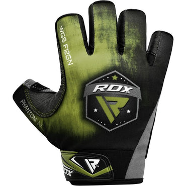 RDX F12 weightlifting gloves green S