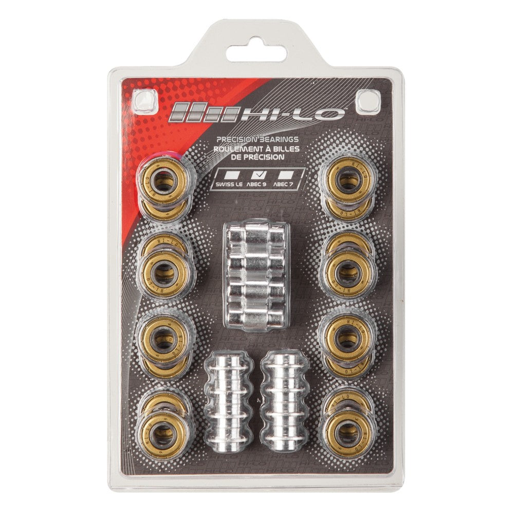 HI-LO Inline 16 Kugellager mit Spacer Abec 9 608