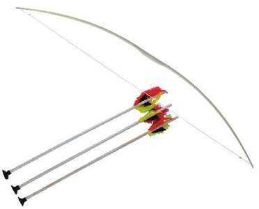 Bow and arrow 100 cm children incl. 3 Indian arrows