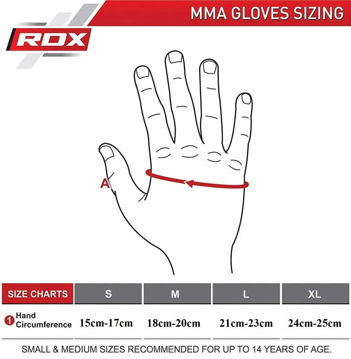 RDX Gym Grappling Blood Double Strap Handschuh Fitness