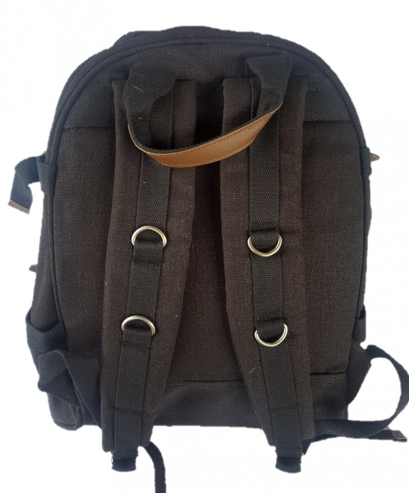 Rucksack HF-0001 Pure Hanf schwarz