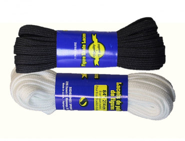 Lacci pattini da ghiaccio pattinaggio artistico bianco/nero214-274cm