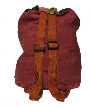 Hippie Rucksack stone washed, cultbagz flower 01
