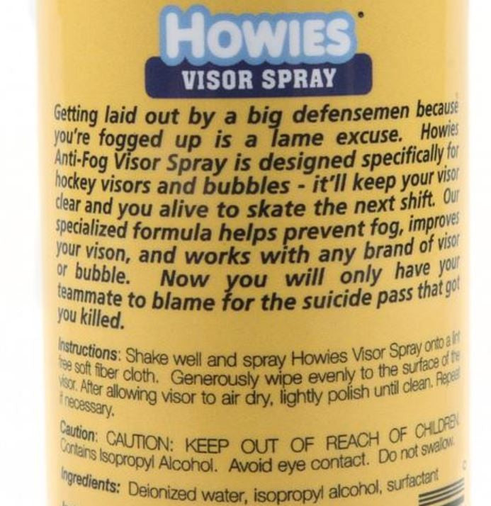 Howies Anti-Fog Visor Spray