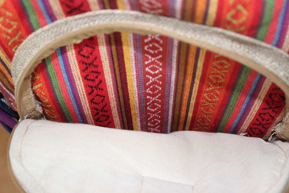 Rucksack aus Hanf, cultbagz Nepal hand made, bagpack multi stripes