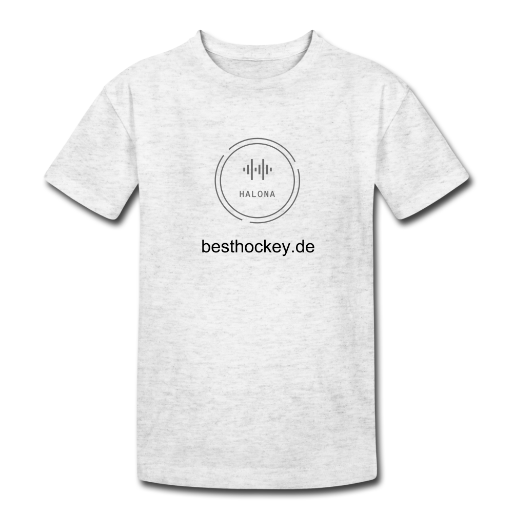 Halona Kinder Heavy Cotton T-Shirt - Weiß meliert